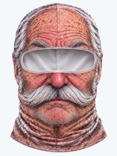 Lustige 3D-Digitaldruck-Gesichtsmaske für Partykostüme