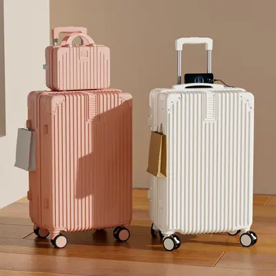 Large Capacity Student Suitcase with Combination Lock, Hard Shell - 3