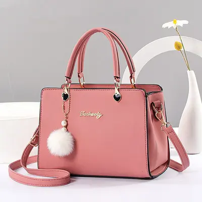 Women's Crossbody PU Leather Square Bag with Chain Strap - 11
