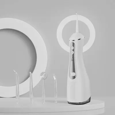 跨境电动牙齿洗牙机洗牙器便携式冲牙器去结石手持家用除牙结工厂 - 11