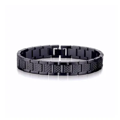 Krokodilmuster-Armband Bestseller Europa und Amerika Titan-Stahl-Magnet-Armreif Herrenschmuck modischer breiter Edelstahl wasserdicht Armband - 9
