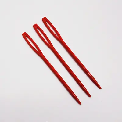 ABS Plastic Hand Sewing Needles, Large-Eye for Knitting and Embroidery - 8
