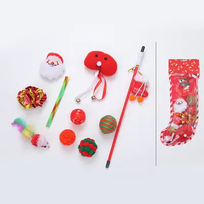 Cat Toy Christmas Assorted Set, PE Packaging - 7