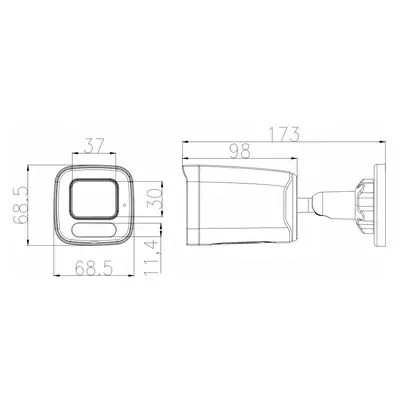 500万像素网络摄像机5MP Dual Light TF card slot POE IP Camera