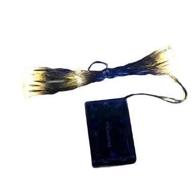 2025LED Batterieleuchtkette Outdoor Camping Zimmer Batteriekasten Lichterkette kleine Nachtleuchte Außenbereich Hof Farblichter
