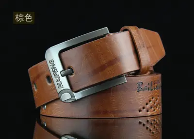 Yeni Model Dış Ticaret Sınır Ötesi Rahat Erkek Kemer Antika İğne Toka Bel Kemeri Vintage Tarzı Çivili Pantolon Kemeri Üretici Stok - 7