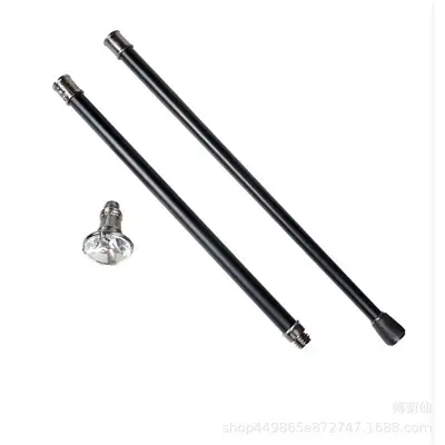 Elegant British-Style Gentleman Cane with Diamond Crystal Handle - 10