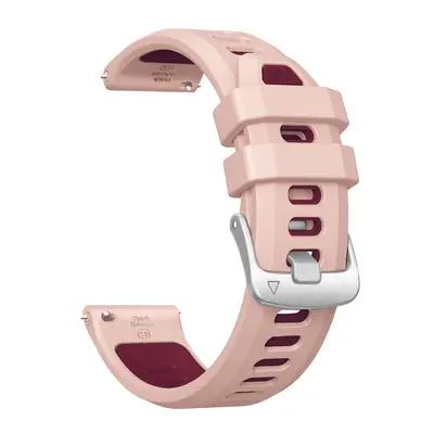 Garmin Forerunner 265S, Venu 2S/3S için 18mm silikon kordon, üçgen gümüş toka - 9