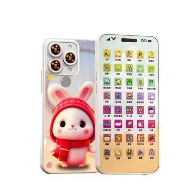 Kinder-Lernhandy mit Touchscreen, Frühförderung und Telefon-Attrappe