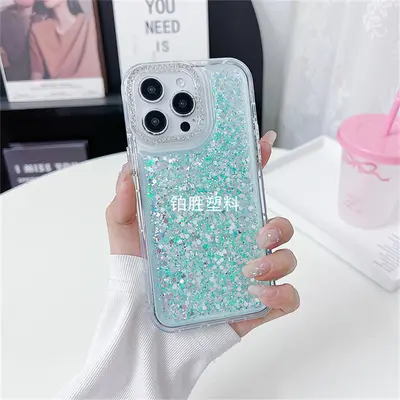 亚马逊适用于苹果IPhone 14新款闪粉14 Plus透明防摔14 Pro手机壳 - 12