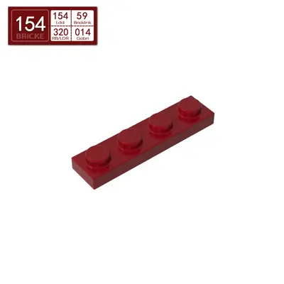 1x4 Plate Building Blocks, Compatible with LEGO 3710, 50g or 1kg - 10