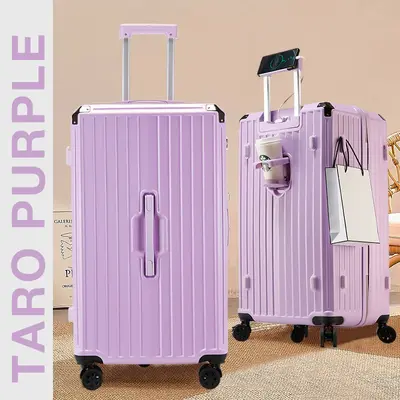 Aluminum Frame Large Suitcase, Combination Lock, Silent Universal Wheels - 9