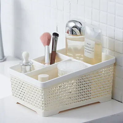 Kosmetik-Aufbewahrungsbox Schminkpinsel Lippenstift Schreibtisch-Organizer - 3