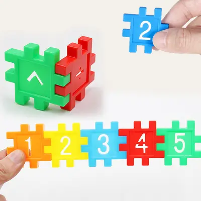 Building blocks toy house puzzle for ages 3-6