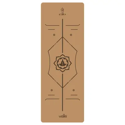 Naturkautschuk-Korkyoga-Matte verdickt rutschfest - 10