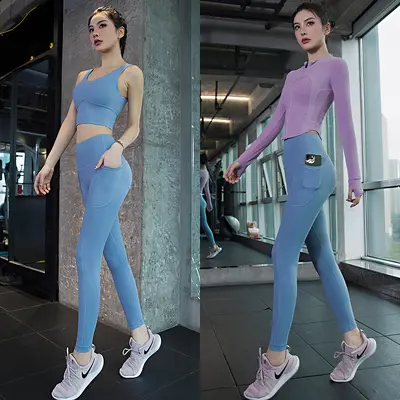 Kadın yoga kıyafet seti, yaz, profesyonel spor iç giyim