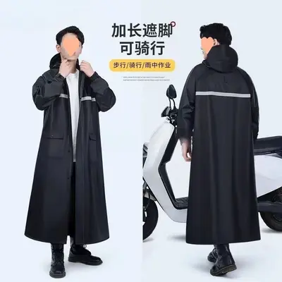 雨衣长款全身防暴雨男款连体成人骑行一体式电动车摩托车 - 5