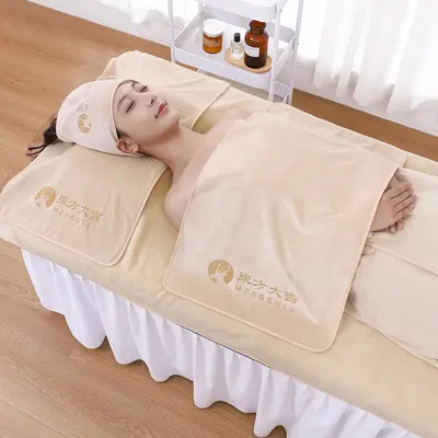 美容院皮肤管理专用包头毛巾不掉毛浴巾套装定制logo非棉工厂批发 - 9