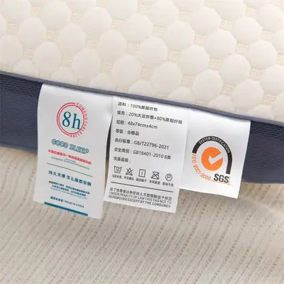枕头SPA蜂窝按摩枕3D双拼针织棉护颈枕芯男家用不塌陷颈椎枕批发 - 4