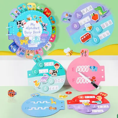 Stilles Buch mit Klettverschluss Alphabet für Kinder - 2