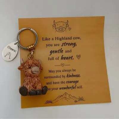 Highland Cow Keychain, A Little Highland Cow For You - 12