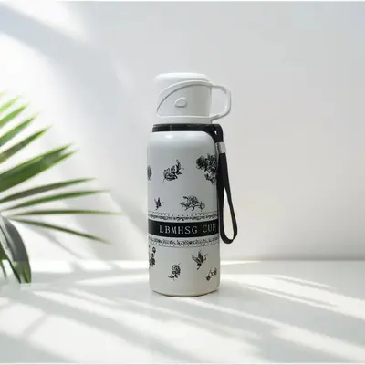 Gardenia Pattern 316 Stainless Steel Insulated Cup, Large Capacity - 7