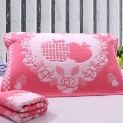 Thick Cotton Terry Pillowcase Set of 2, Oversized Full Coverage