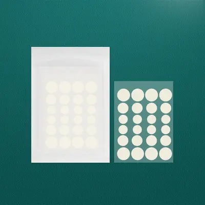 Invisible Hydrocolloid Acne Patch, Round, Transparent PE - 6