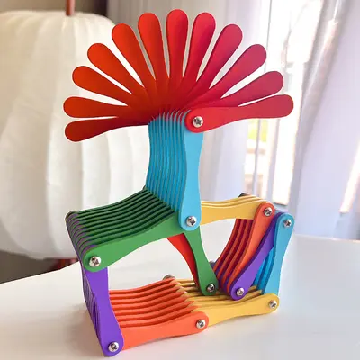 Transformable folding building blocks for hand-eye coordination development