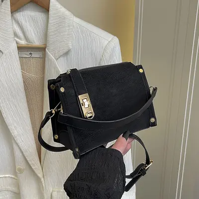 Retro Minimalist Small Square Women's Shoulder Crossbody Bag - 7