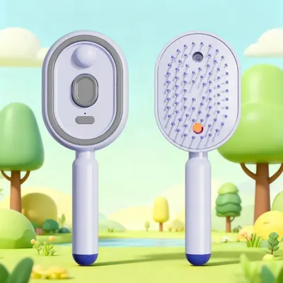 Air Cushion Electric Massage Comb, Essential Oil Spray, Detangling - 7