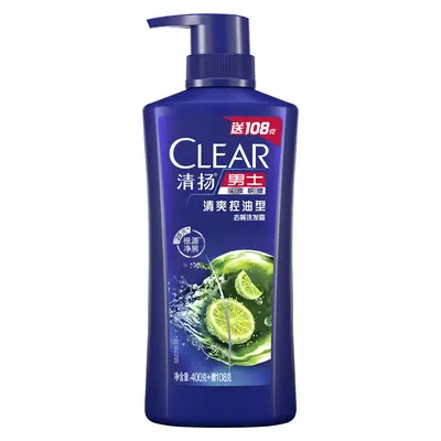 Qingyang Men's Anti-Dandruff Shampoo, Lime Ice Scent, Large Capacity - 8