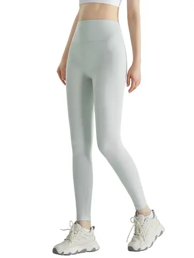 Women's Antibacterial Yoga Pants, High-Waist, Slim Fit - 6