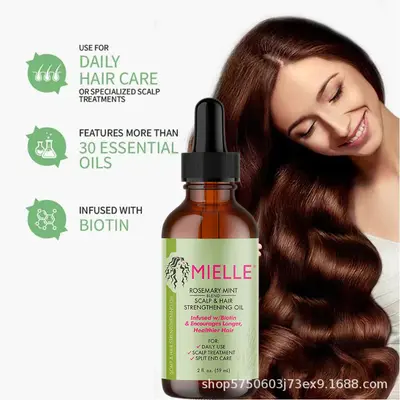 MIELLE Rosmarin-Haaröl-Set mit Pfefferminz, pflegend - 4