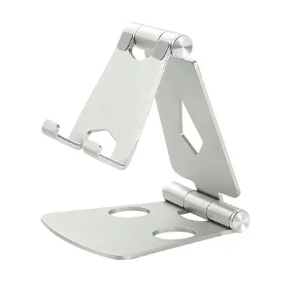 Foldable Aluminum Alloy Desktop Phone Holder - 8