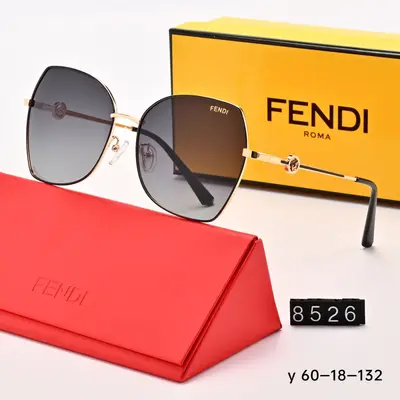 Polarized Large Frame Metal Retro Sunglasses for Women - 9