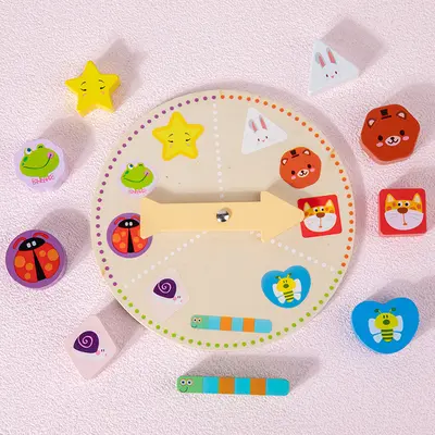 Kids Wooden Sensory Touch Mystery Box, Shape Recognition Early Education Toy