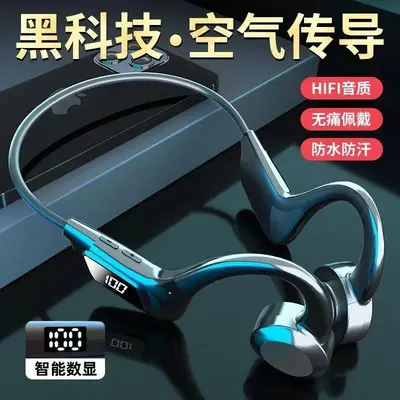 Bone conduction TWS Bluetooth earphone with ear hook painless work running waterproof and sweatproof universal with service package - 2