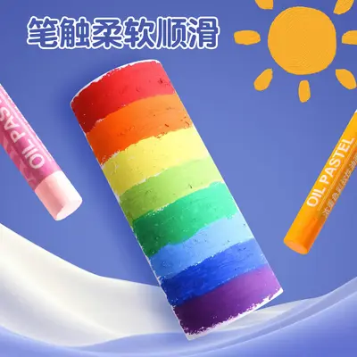 Süper yumuşak ağır renkli yağlı pastel DIY dokulu boyama çocuklara dayanıklı kir tutmayan elde toksik olmayan güvenli boya kalemi 24 renkli yağlı pastel seti