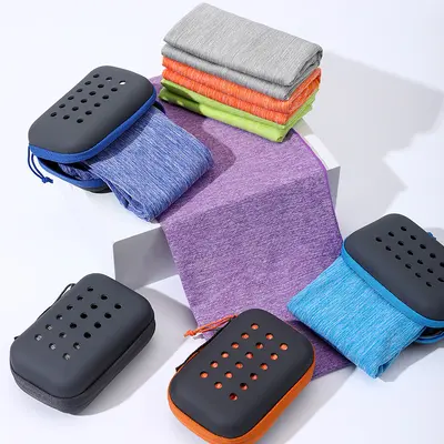 Fabrika Doğrudan Satış Ultra İnce Fiber Soğuk Hissiyat Havlu Spor Havlusu Soğutma Buz Havlusu Fitness Hızlı Kuruma Buz Havlusu Logo