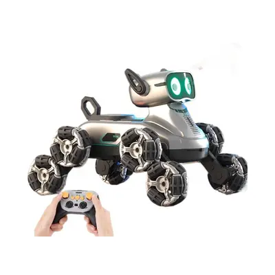 Eight-Wheel Stunt Remote Control Mechanical Dog Robot Toy with Watch Sensor