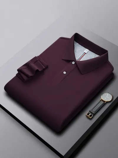 Erkek Uzun Kollu Polo Tişört %100 Merserize Pamuk
