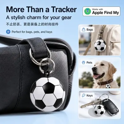 Apple Findmy Compatible Global Positioning Airtag Anti-Lost Device Soccer Style Pet Locator