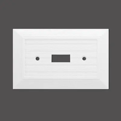American Style Seamless Exposed Wall Socket Panel, Single and Double Gang