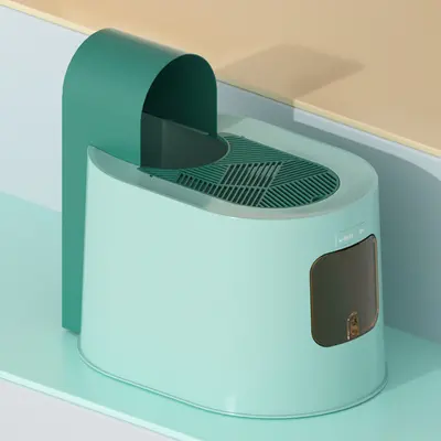 Fully Enclosed Cat Litter Box, Extra Large, Splash-Proof, Top-Entry - 8