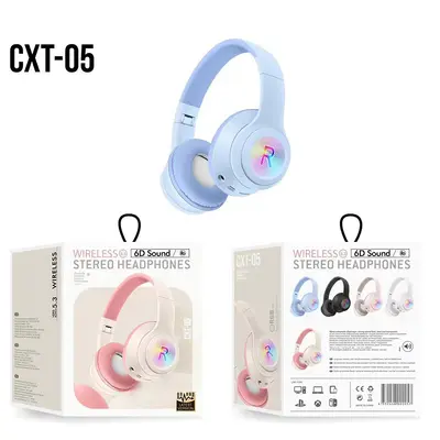 CXT-05 kablosuz Bluetooth kulaklık, katlanır, oyun ve e-spor