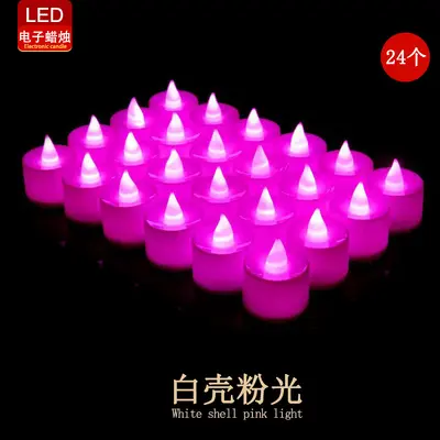 Elektronik Mum Işığı LED Mum Yaratıcı Düğün Doğum Günü Düğün Sahne Dekorasyonu Dumansız Kalıcı Işık Küçük Mum - 13