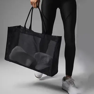 Trendy bags, crossbody bags, women's transparent mesh bags, Korean style sports bags, yoga sports bags, women's bags, travel shoulder bags