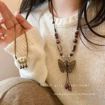 Deniz yıldızı tasarım bohem etnik stil kolye çöpleme zinciri - 4