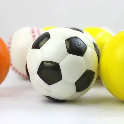 63 mm PU Köpük Dekompresyon Stres Topu, Çocuklar İçin Futbol Basketbol Tenis - 8
